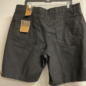 Brahma Mens Black Canvas Shorts Relaxed Fit Workwear 9 Inch Inseam Size 36 NWT